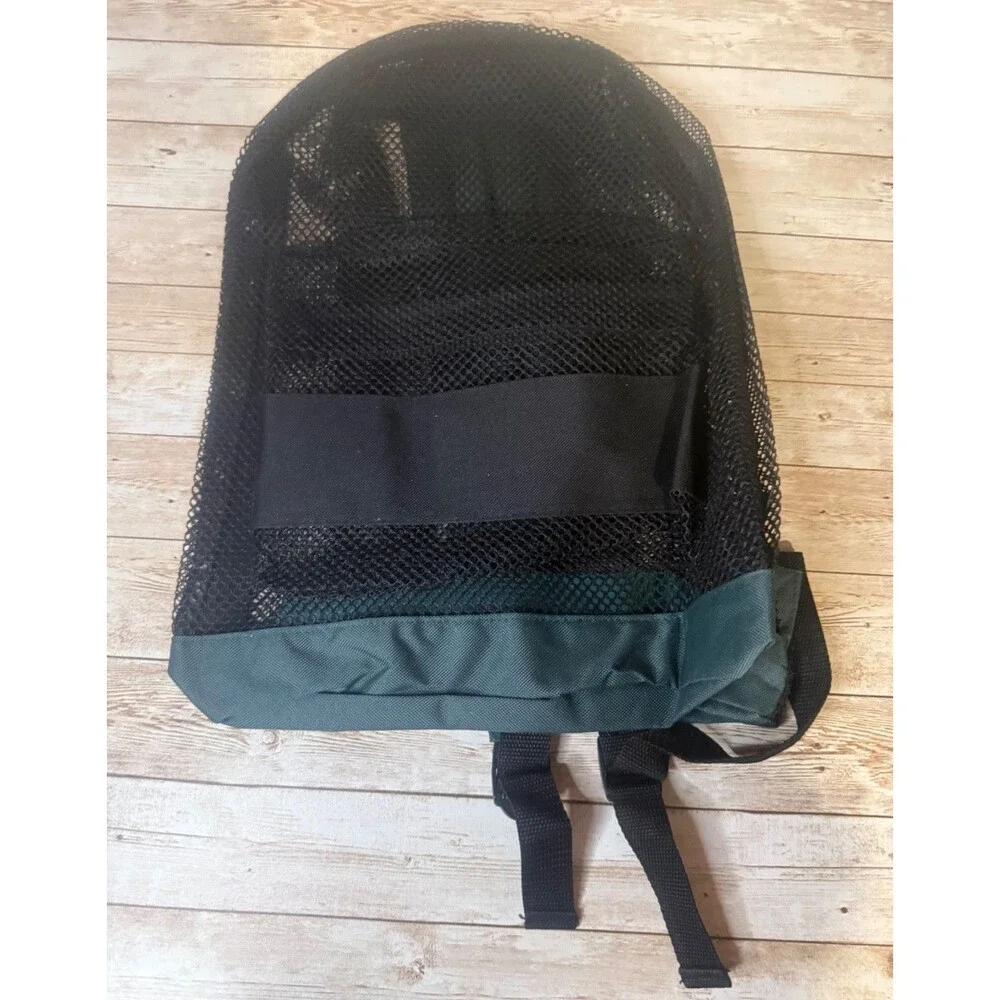 Brand New Mesh Black and Green Backpack